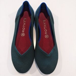 Rothy's flat in green